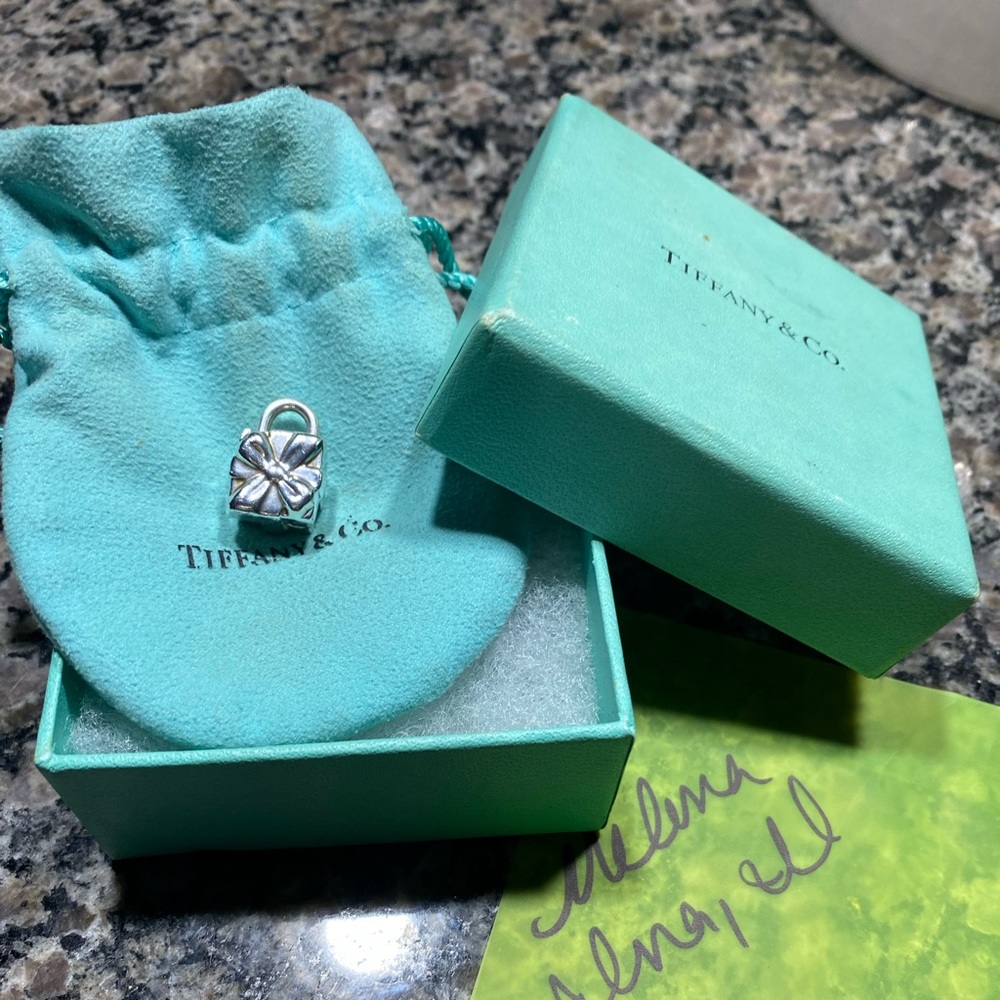 Tiffany and Company gift box back charm